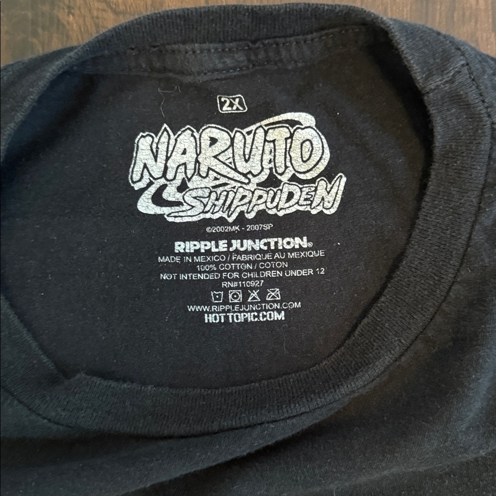 NARUTO SHIPPUDEN SIX PATHS SAGE MODE DOUBLE SIDED FIRE ICE GRAPHIC TEE - Picture 5 of 8
